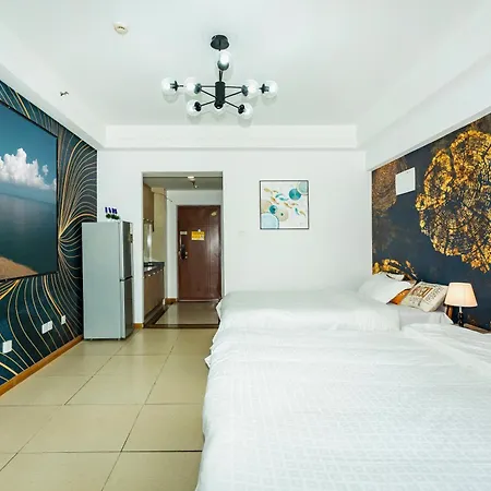 Dalian Hong XI Yuan Apartment Wanda Plaza Exterior photo
