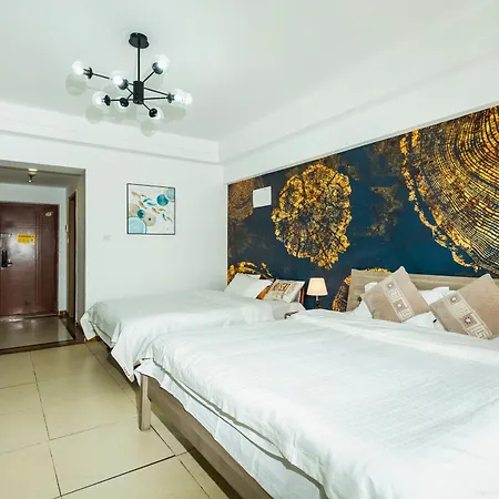 Dalian Hong XI Yuan Apartment Wanda Plaza Exterior photo